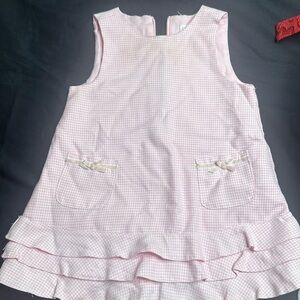 Pink and White houndstooth dress